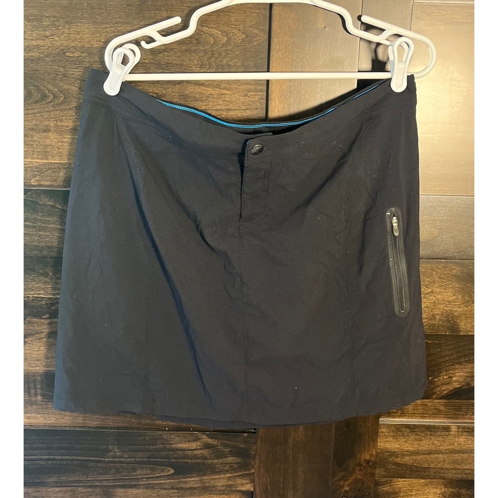 Columbia Omni-Shield Black Hiking Skort Womens 16 XL4705 Active Skirt